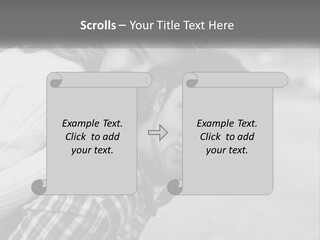 A Man Holding A Woman In His Arms PowerPoint Template