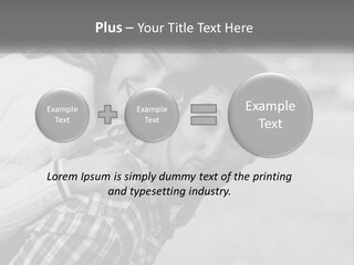 A Man Holding A Woman In His Arms PowerPoint Template