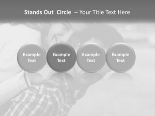 A Man Holding A Woman In His Arms PowerPoint Template