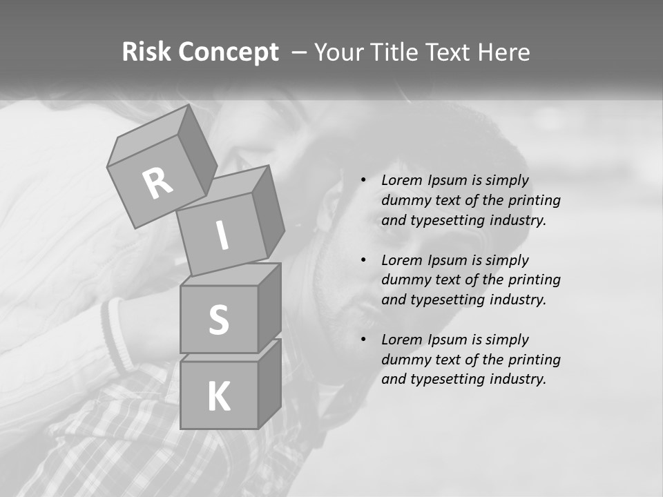 A Man Holding A Woman In His Arms PowerPoint Template