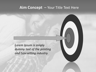 A Man Holding A Woman In His Arms PowerPoint Template