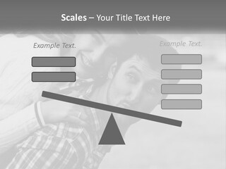 A Man Holding A Woman In His Arms PowerPoint Template