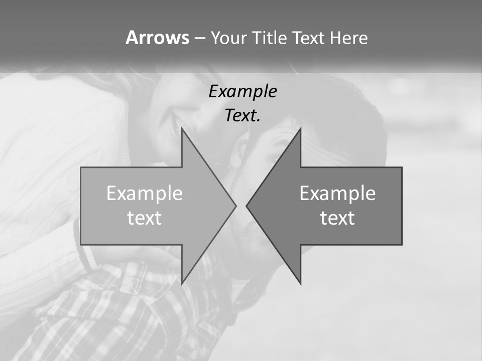 A Man Holding A Woman In His Arms PowerPoint Template
