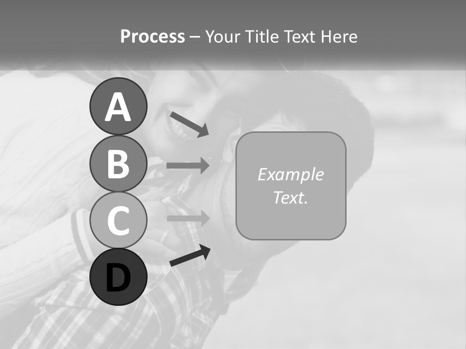 A Man Holding A Woman In His Arms PowerPoint Template