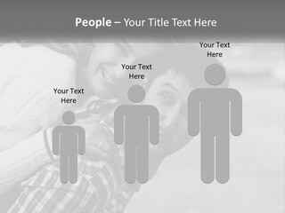 A Man Holding A Woman In His Arms PowerPoint Template