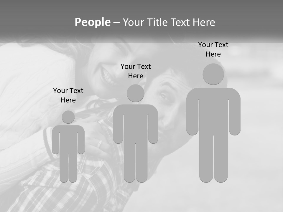 A Man Holding A Woman In His Arms PowerPoint Template
