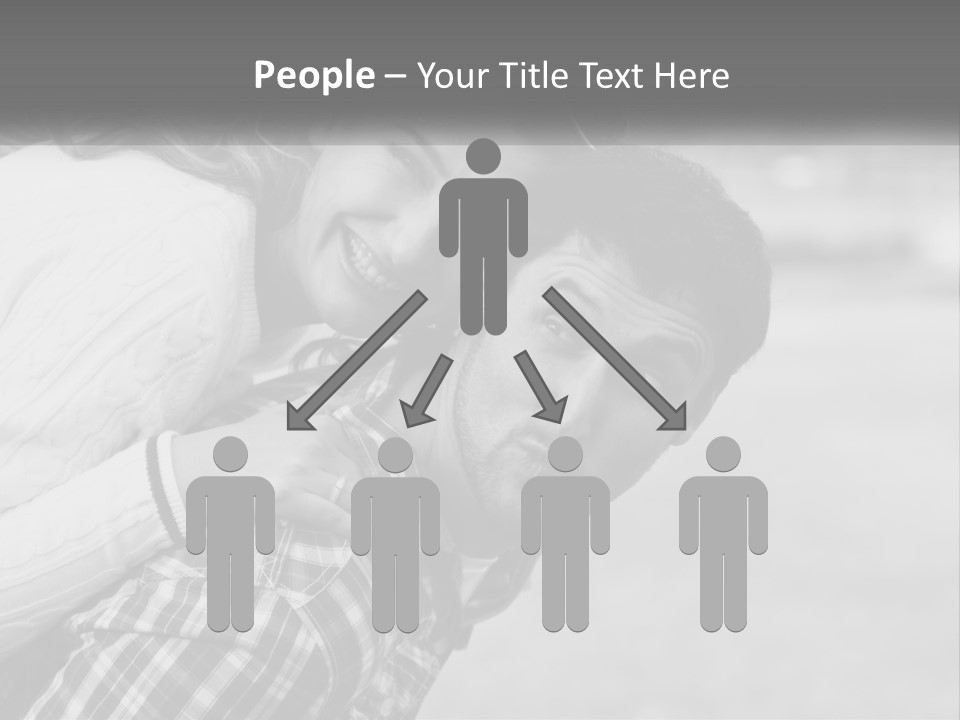 A Man Holding A Woman In His Arms PowerPoint Template