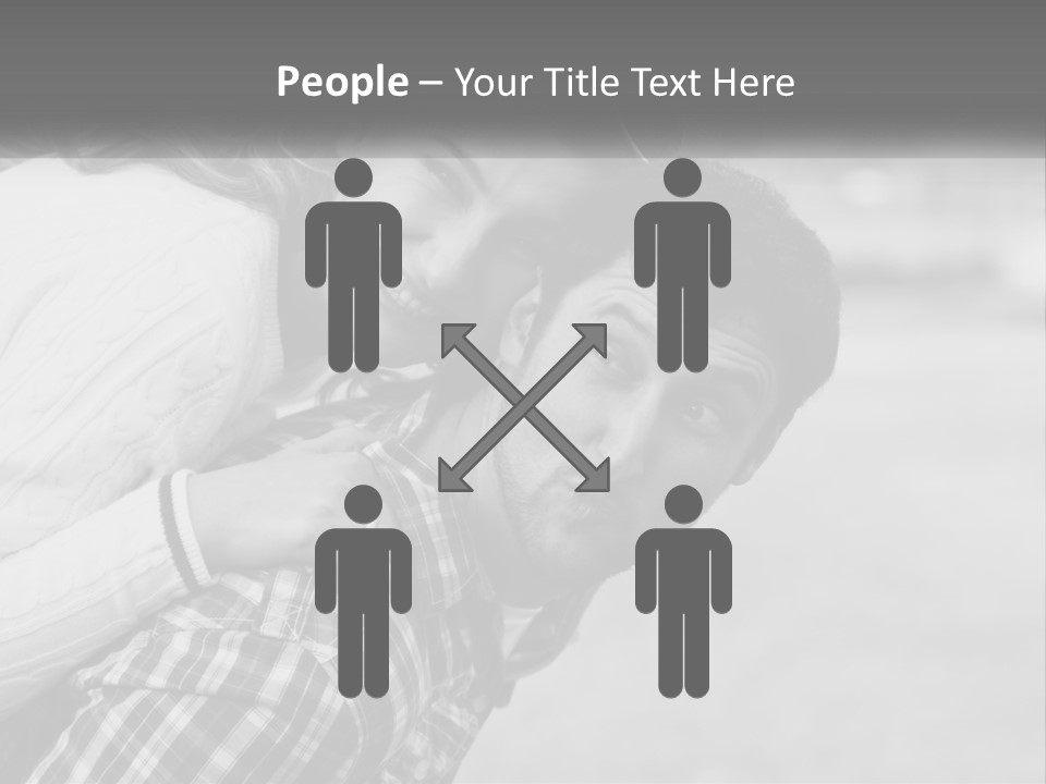 A Man Holding A Woman In His Arms PowerPoint Template