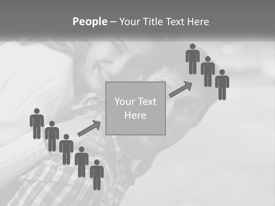 A Man Holding A Woman In His Arms PowerPoint Template