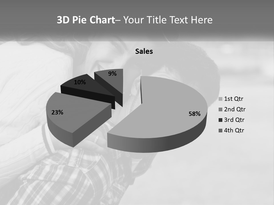 A Man Holding A Woman In His Arms PowerPoint Template