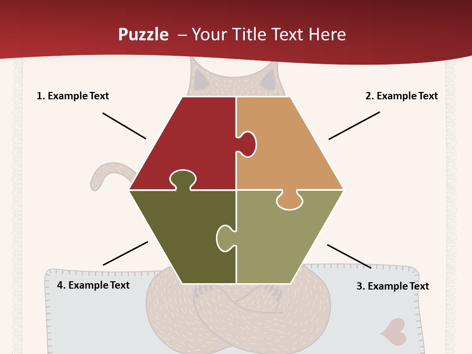 A Brown Cat Sitting On Top Of A Blue Pillow PowerPoint Template