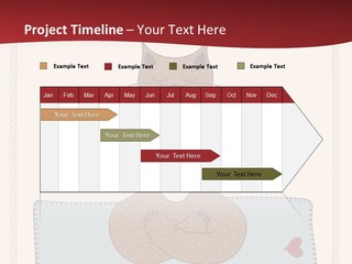 A Brown Cat Sitting On Top Of A Blue Pillow PowerPoint Template