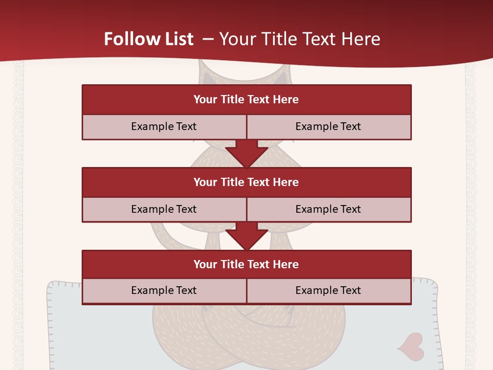 A Brown Cat Sitting On Top Of A Blue Pillow PowerPoint Template