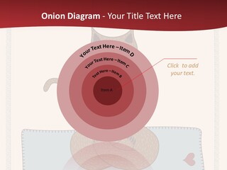 A Brown Cat Sitting On Top Of A Blue Pillow PowerPoint Template