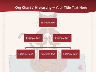 A Brown Cat Sitting On Top Of A Blue Pillow PowerPoint Template