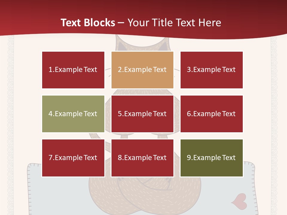 A Brown Cat Sitting On Top Of A Blue Pillow PowerPoint Template