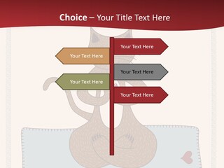 A Brown Cat Sitting On Top Of A Blue Pillow PowerPoint Template