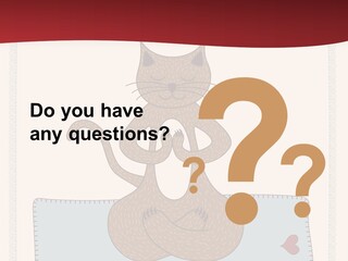 A Brown Cat Sitting On Top Of A Blue Pillow PowerPoint Template