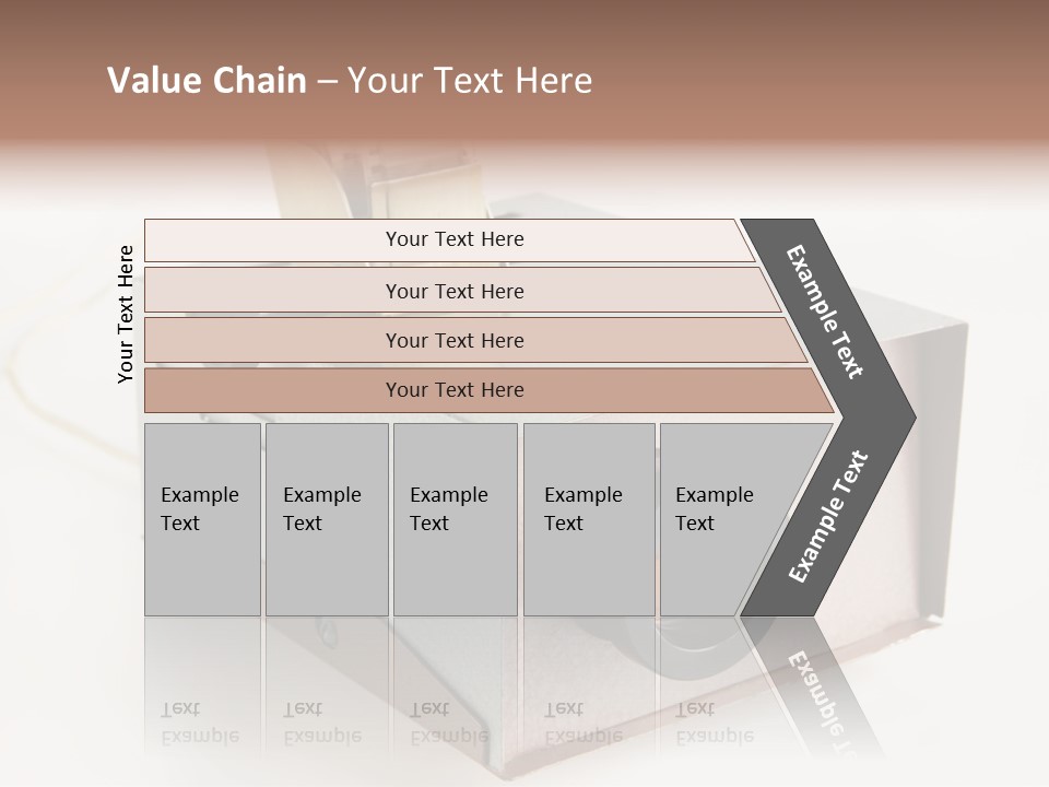 A Small Projector With A Camera Attached To It PowerPoint Template