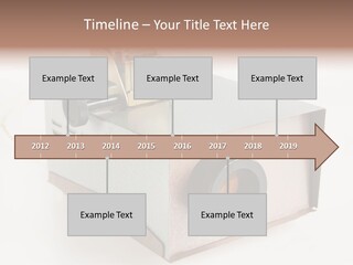 A Small Projector With A Camera Attached To It PowerPoint Template
