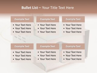 A Small Projector With A Camera Attached To It PowerPoint Template