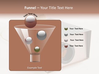 A Small Projector With A Camera Attached To It PowerPoint Template
