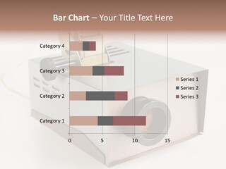 A Small Projector With A Camera Attached To It PowerPoint Template