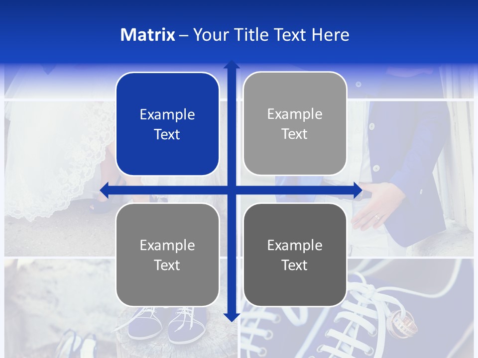 A Collage Of Photos Of A Bride And Groom PowerPoint Template