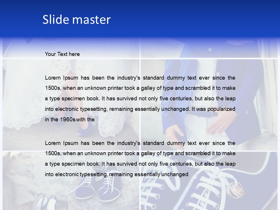 A Collage Of Photos Of A Bride And Groom PowerPoint Template