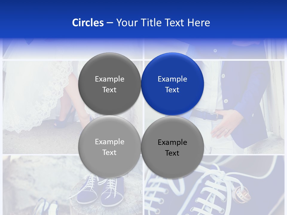 A Collage Of Photos Of A Bride And Groom PowerPoint Template