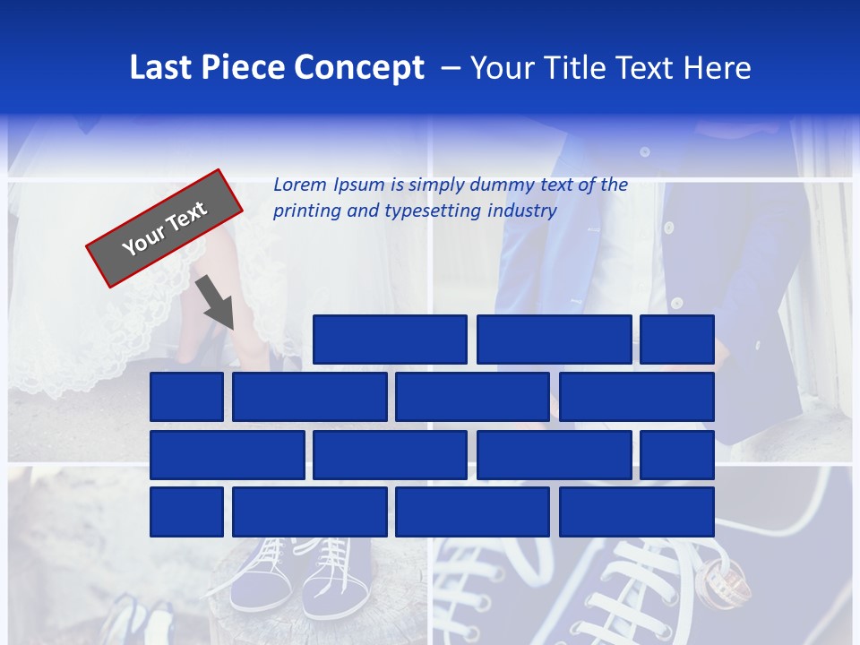 A Collage Of Photos Of A Bride And Groom PowerPoint Template