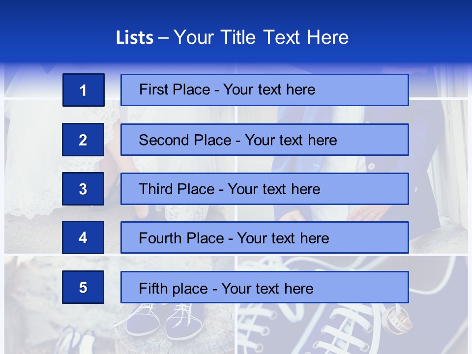 A Collage Of Photos Of A Bride And Groom PowerPoint Template