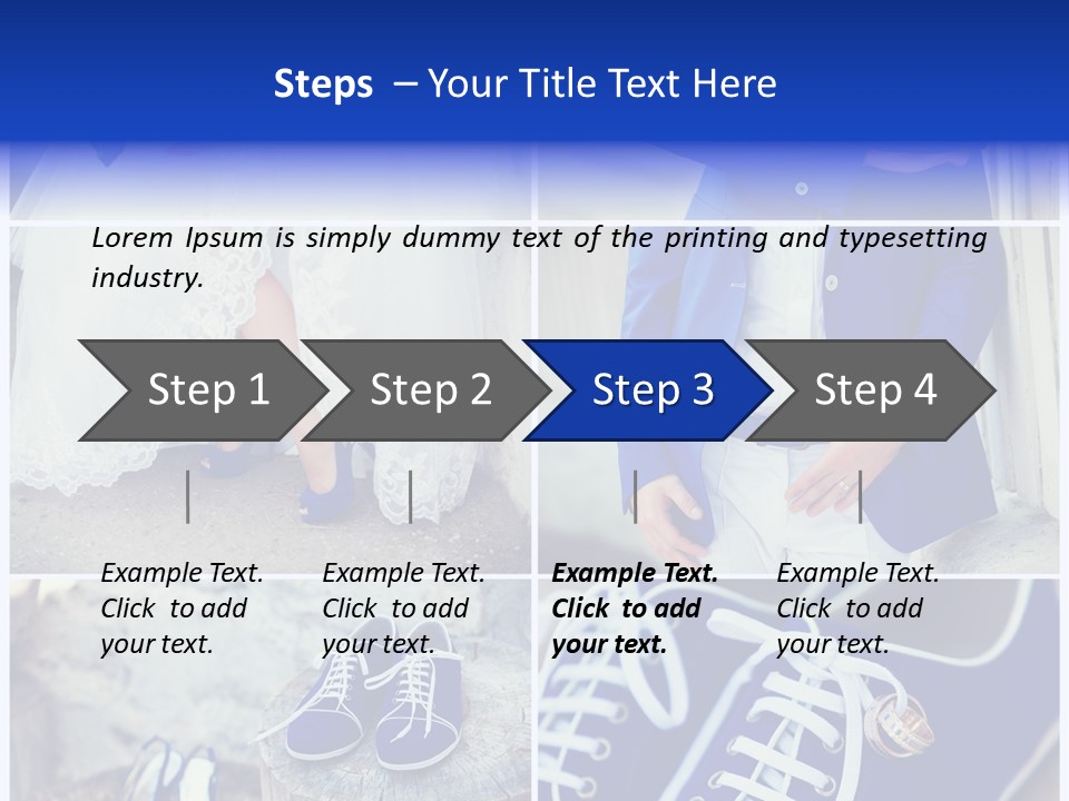 A Collage Of Photos Of A Bride And Groom PowerPoint Template