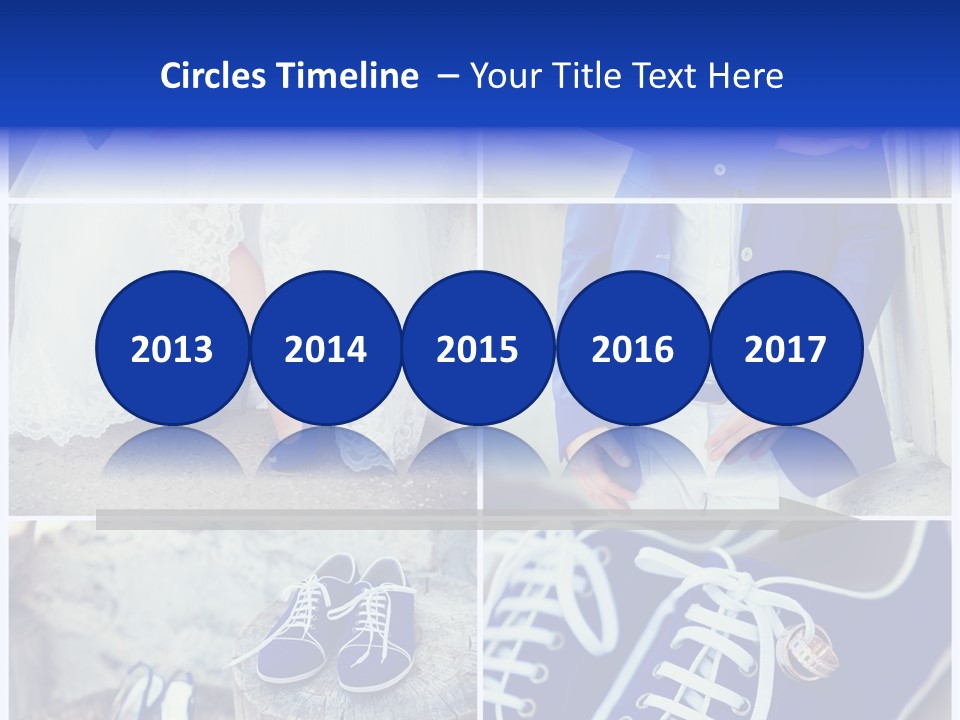 A Collage Of Photos Of A Bride And Groom PowerPoint Template