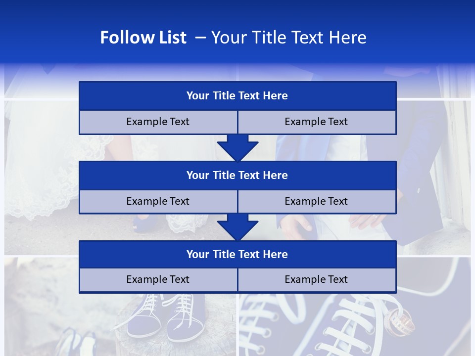 A Collage Of Photos Of A Bride And Groom PowerPoint Template