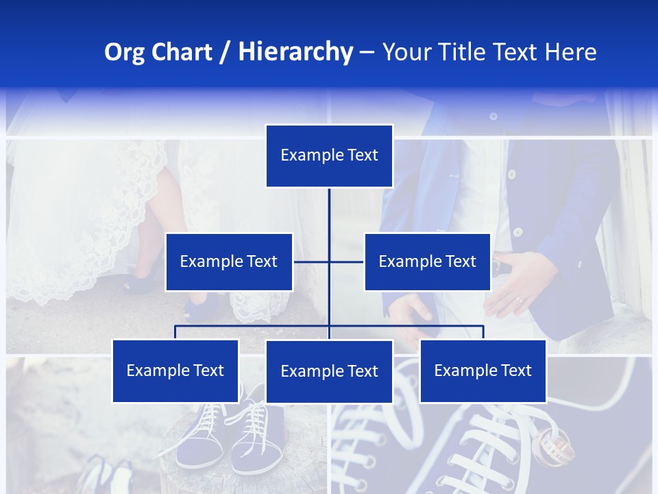 A Collage Of Photos Of A Bride And Groom PowerPoint Template