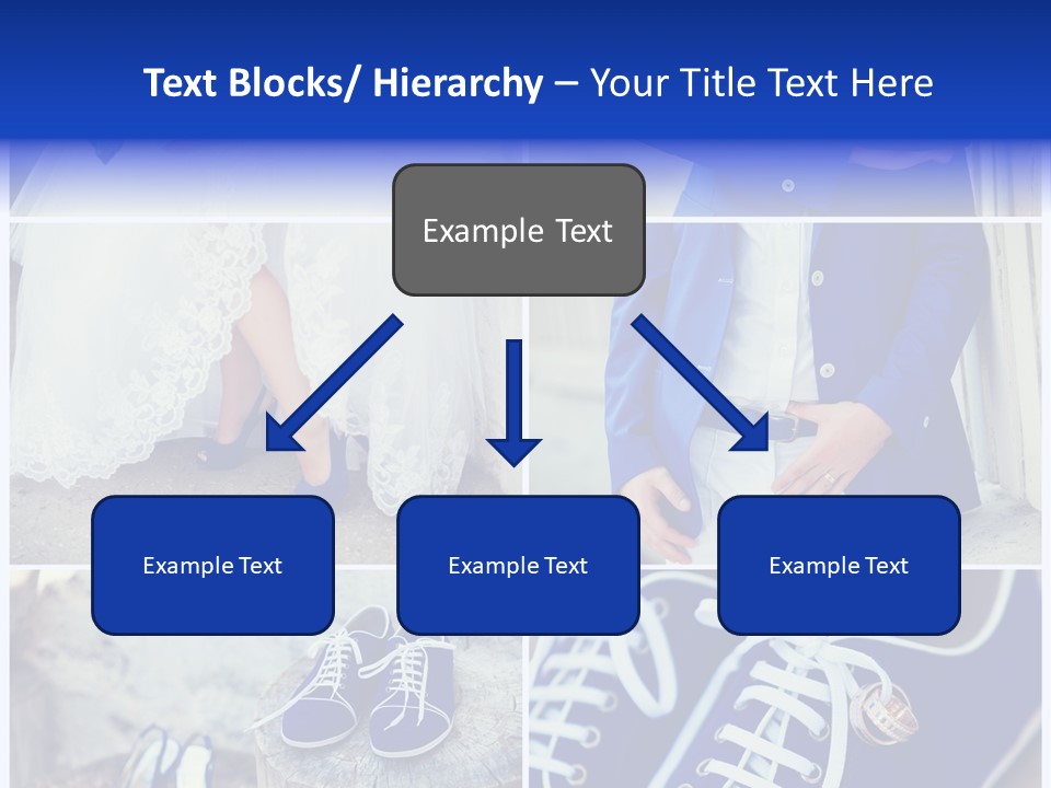 A Collage Of Photos Of A Bride And Groom PowerPoint Template