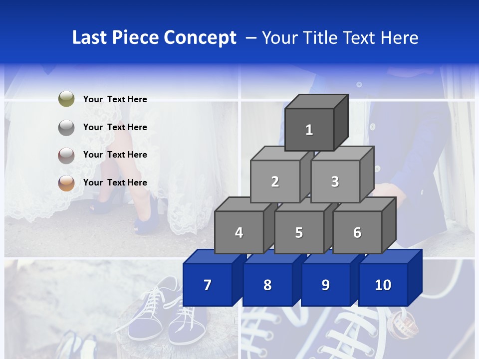 A Collage Of Photos Of A Bride And Groom PowerPoint Template