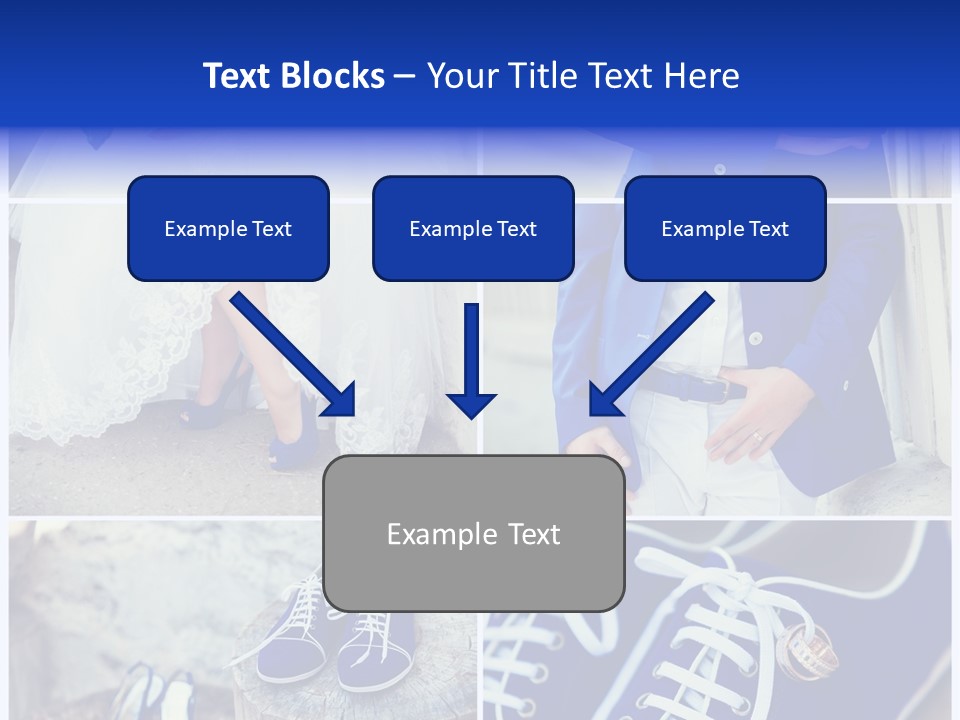 A Collage Of Photos Of A Bride And Groom PowerPoint Template