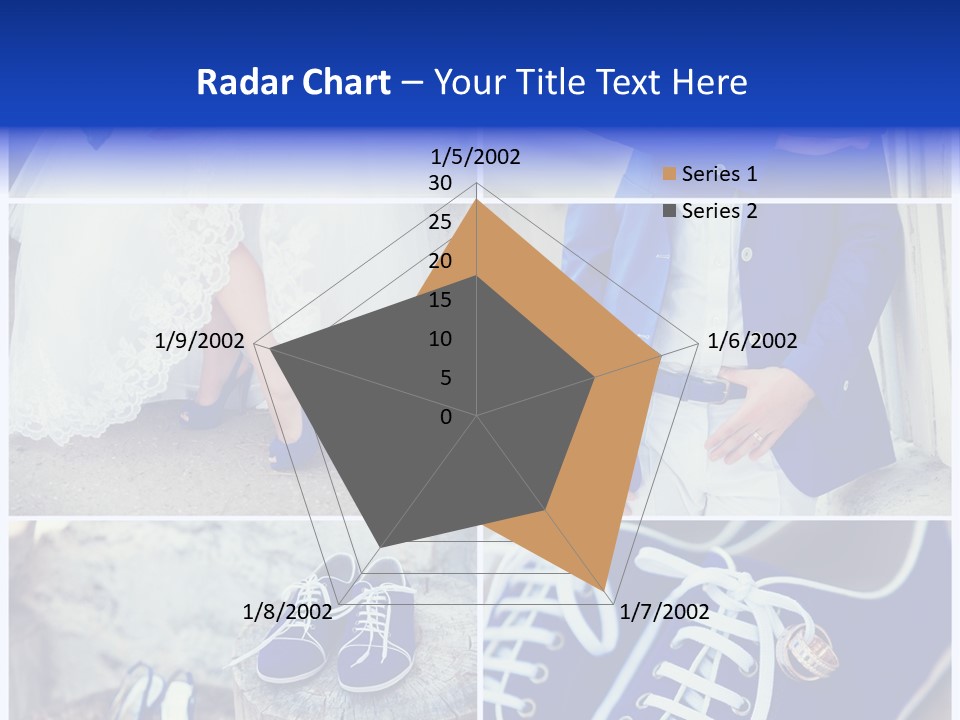 A Collage Of Photos Of A Bride And Groom PowerPoint Template