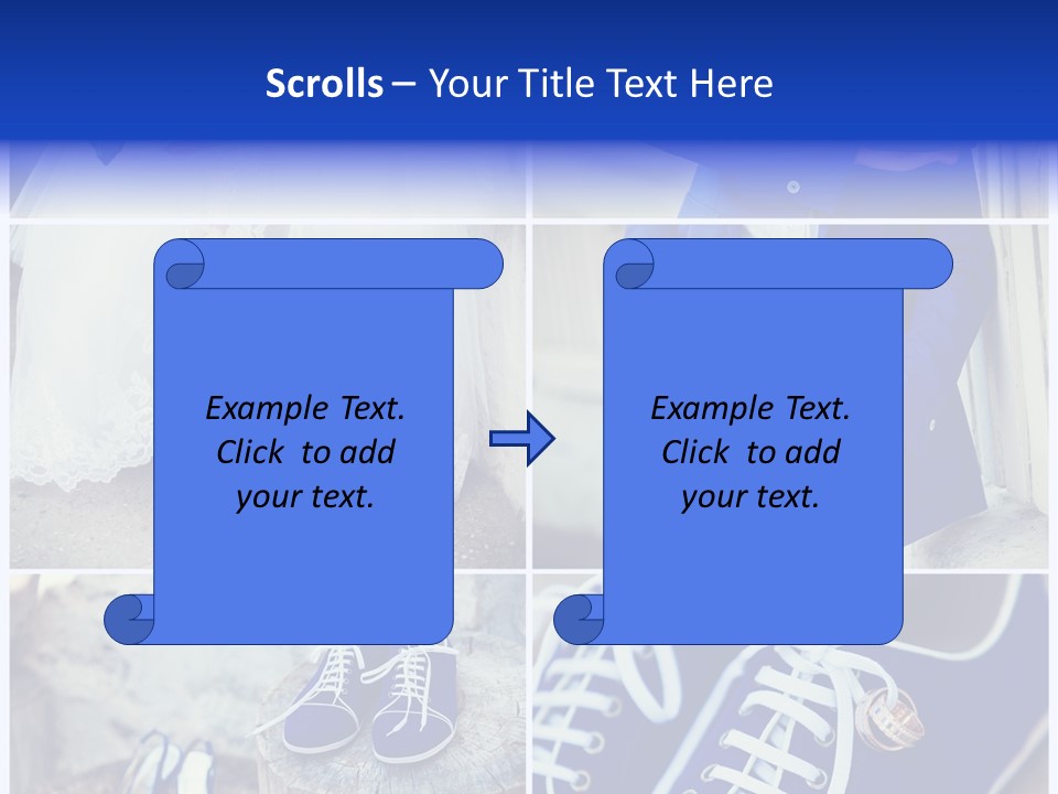 A Collage Of Photos Of A Bride And Groom PowerPoint Template