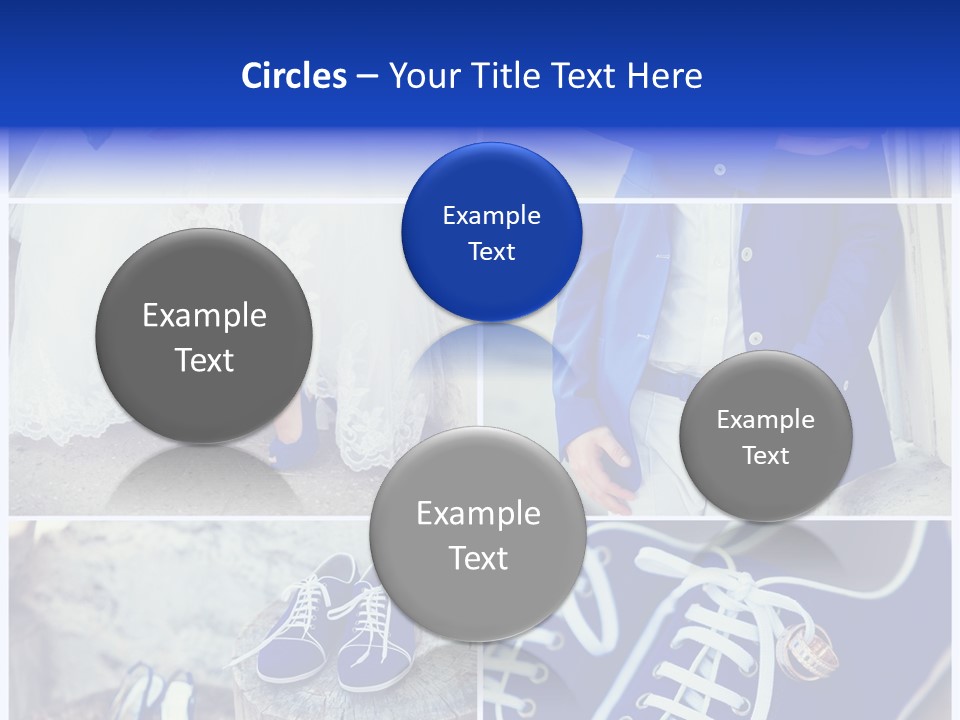 A Collage Of Photos Of A Bride And Groom PowerPoint Template