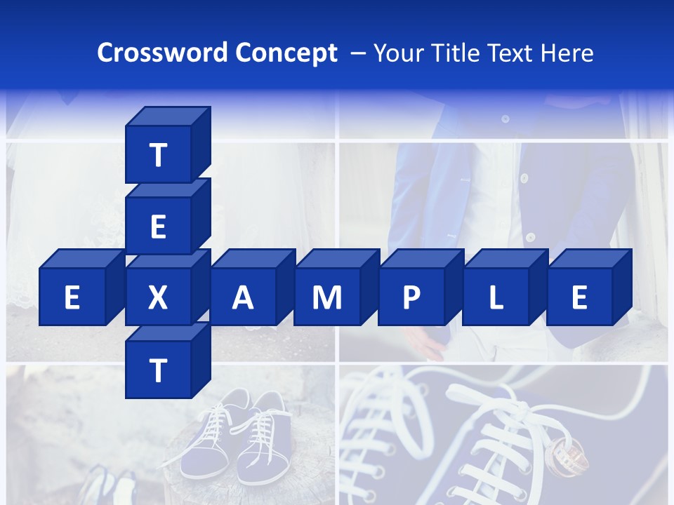 A Collage Of Photos Of A Bride And Groom PowerPoint Template