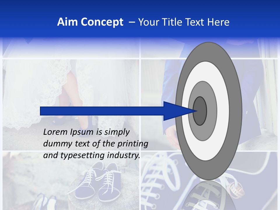 A Collage Of Photos Of A Bride And Groom PowerPoint Template