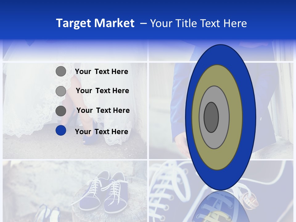 A Collage Of Photos Of A Bride And Groom PowerPoint Template