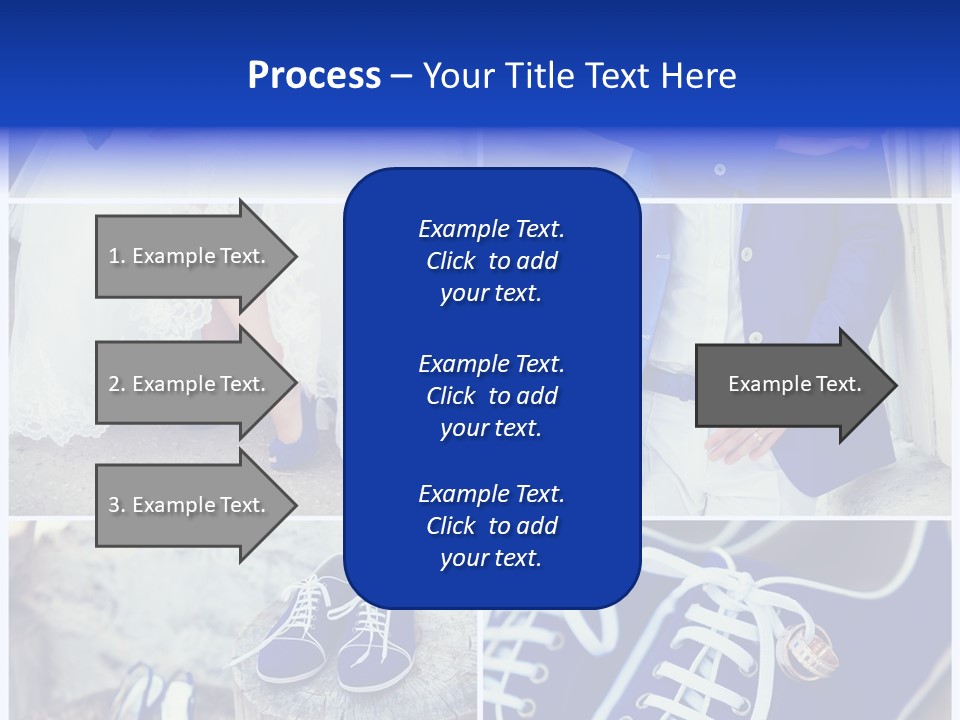 A Collage Of Photos Of A Bride And Groom PowerPoint Template