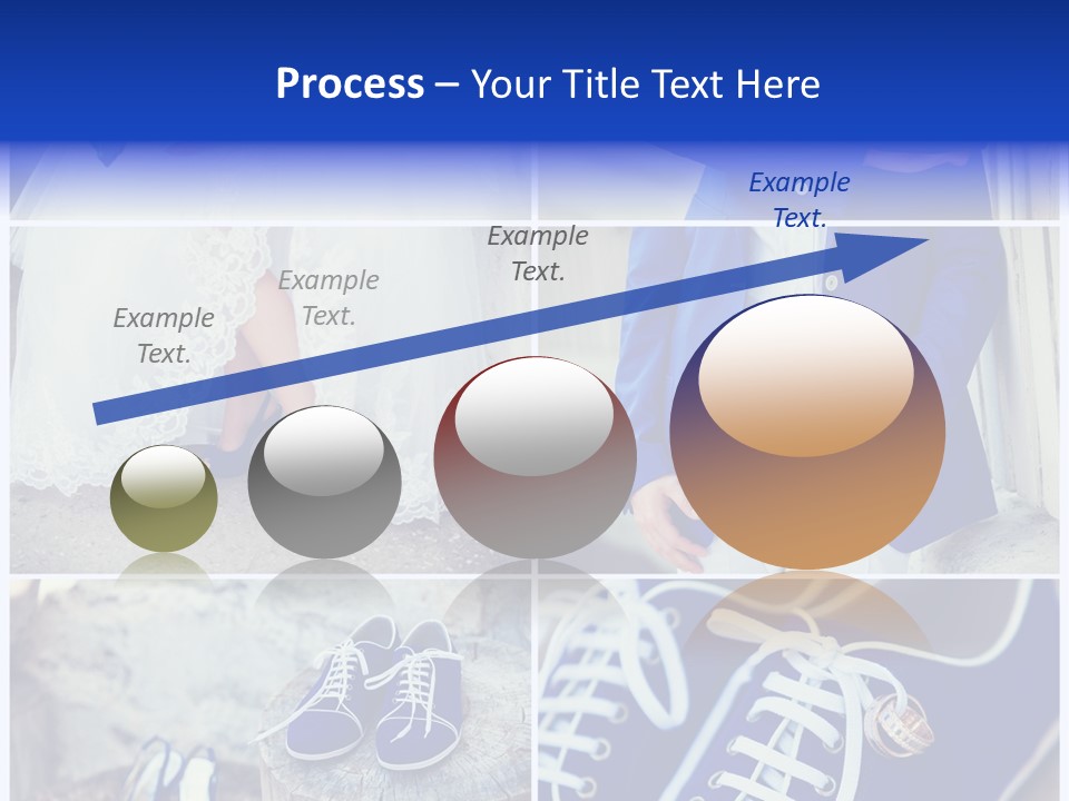 A Collage Of Photos Of A Bride And Groom PowerPoint Template