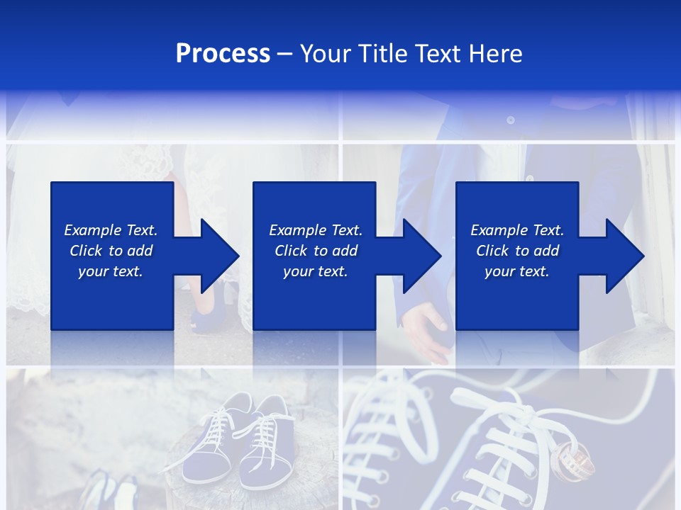 A Collage Of Photos Of A Bride And Groom PowerPoint Template
