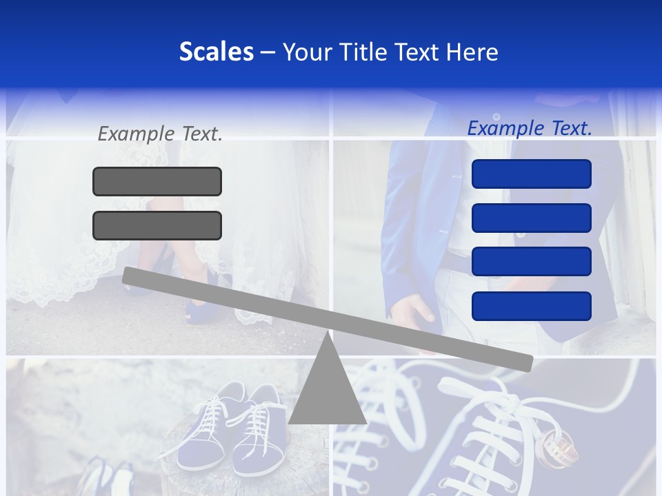 A Collage Of Photos Of A Bride And Groom PowerPoint Template