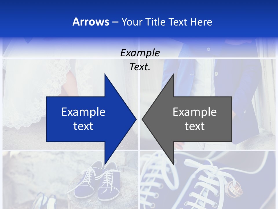 A Collage Of Photos Of A Bride And Groom PowerPoint Template